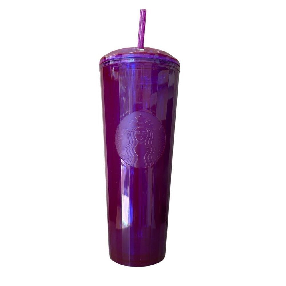Starbucks 2021 Fall Purple Kaleidoscope Dome Tumbler Cold Cup Venti 24oz